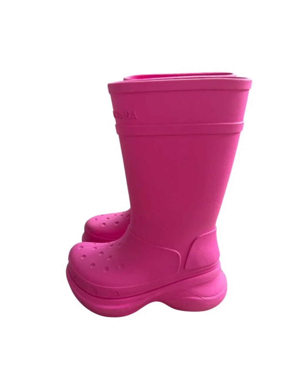 BALENCIAGA x Crocs Pink Platform Boots Size 36 / US 6